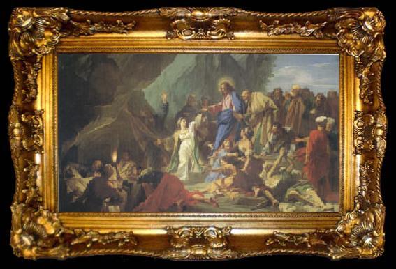 framed  Jean-Baptiste Jouvenet The Resurrection of Lazarus (mk05), ta009-2